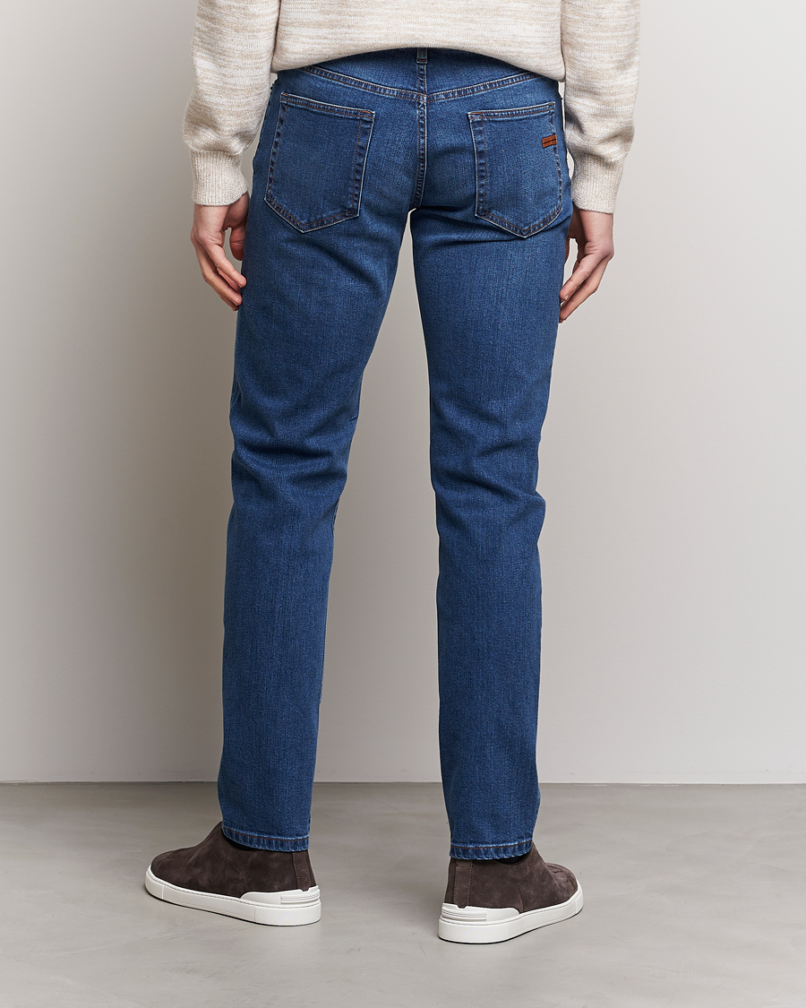 Hombres | Vaqueros | Zegna | Slim Fit Stretch Denim Jeans Stone Wash