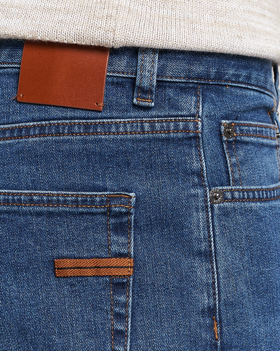 Hombres | Vaqueros | Zegna | Slim Fit Stretch Denim Jeans Stone Wash