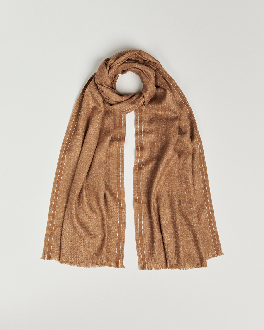 Hombres | Zegna Oasi Cashmere/Linen Scarf Beige | Zegna | Oasi Cashmere/Linen Scarf Beige