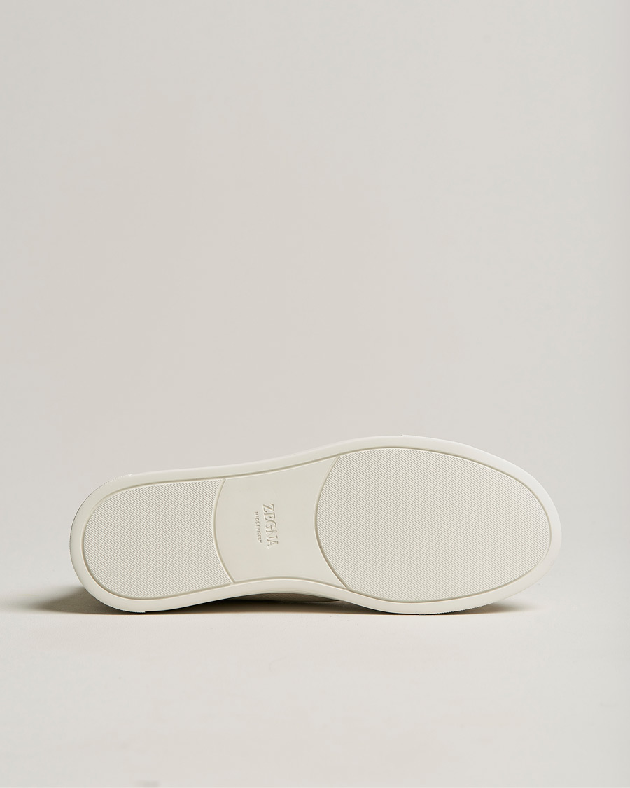 Hombres | Zapatillas | Zegna | Triple Stitch Sneakers White Deerskin