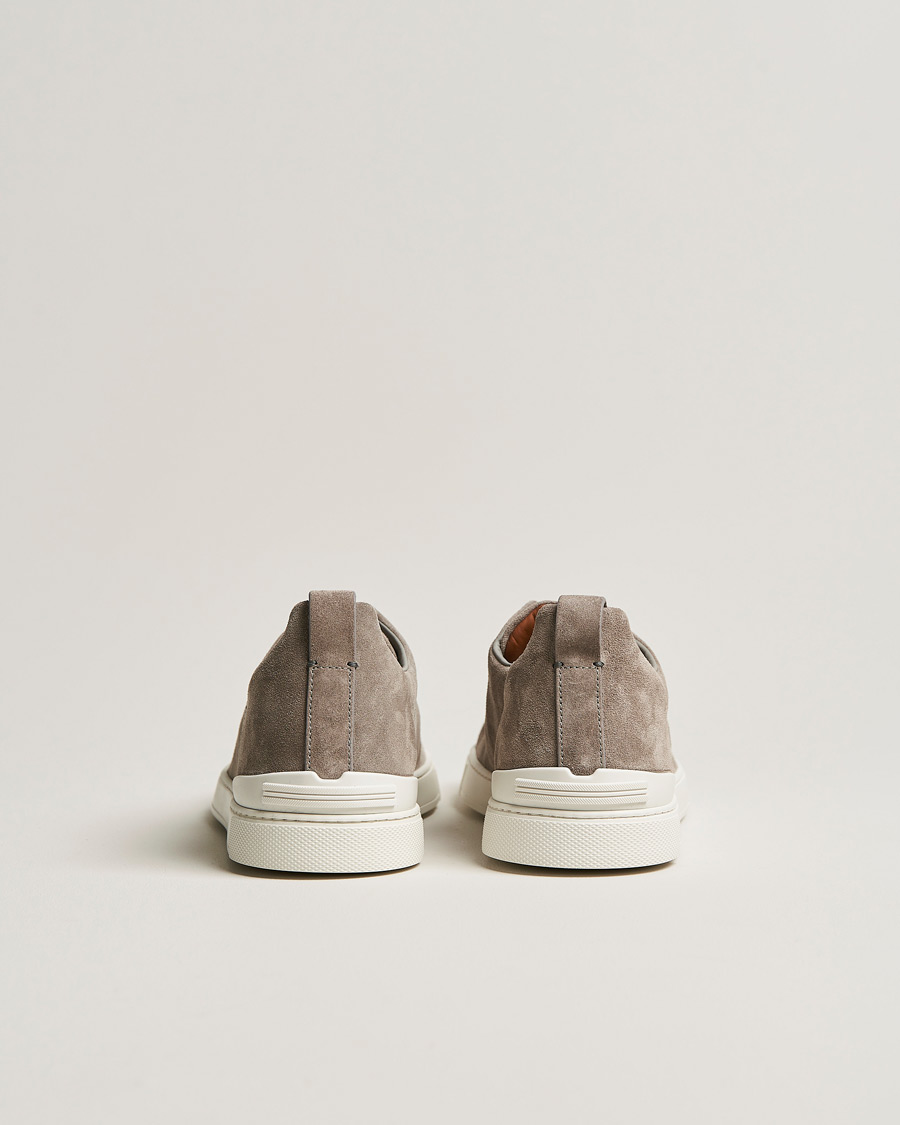 Hombres | Zegna Triple Stitch Sneakers Grey Suede | Zegna | Triple Stitch Sneakers Grey Suede