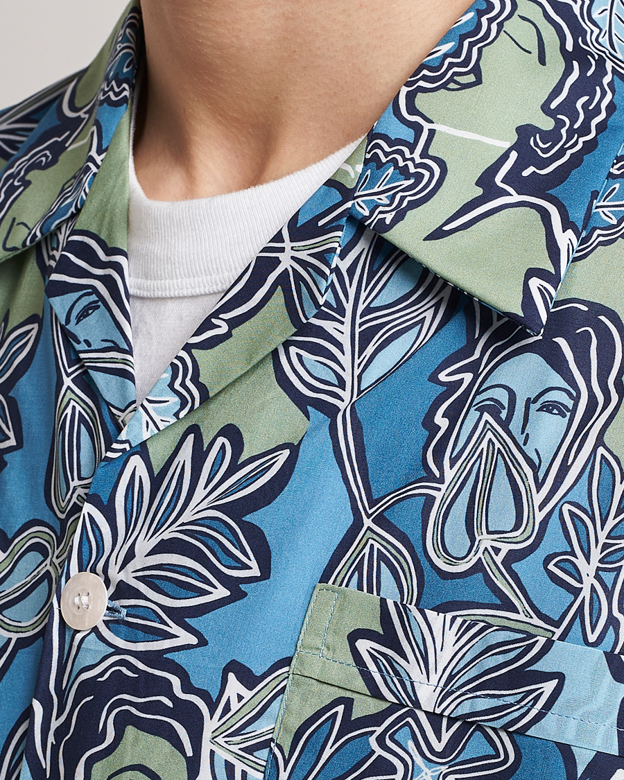 Hombres | Pijamas y batas | Derek Rose | Shortie Printed Cotton Pyjama Set Multi