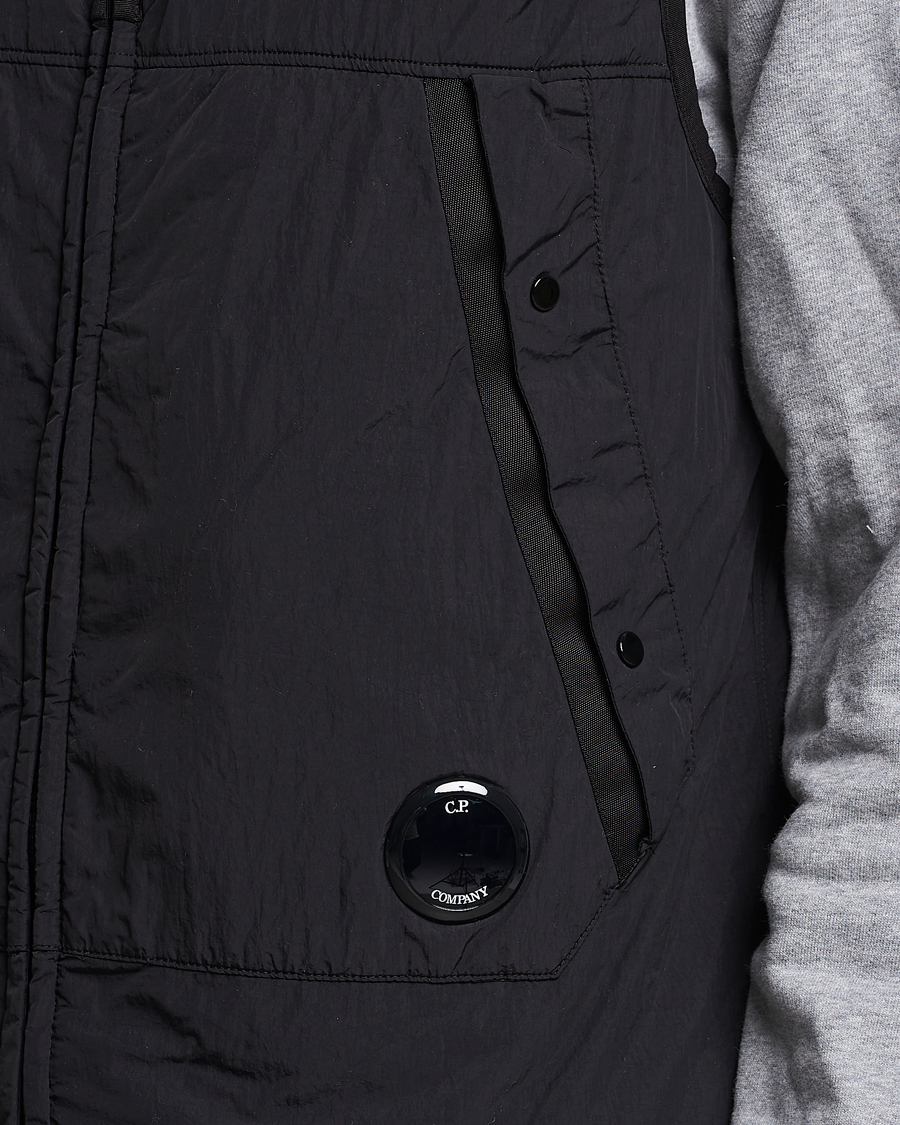 Hombres | C.P. Company Polartek G.D.P.Nylon Vest Black | C.P. Company | Polartek G.D.P.Nylon Vest Black