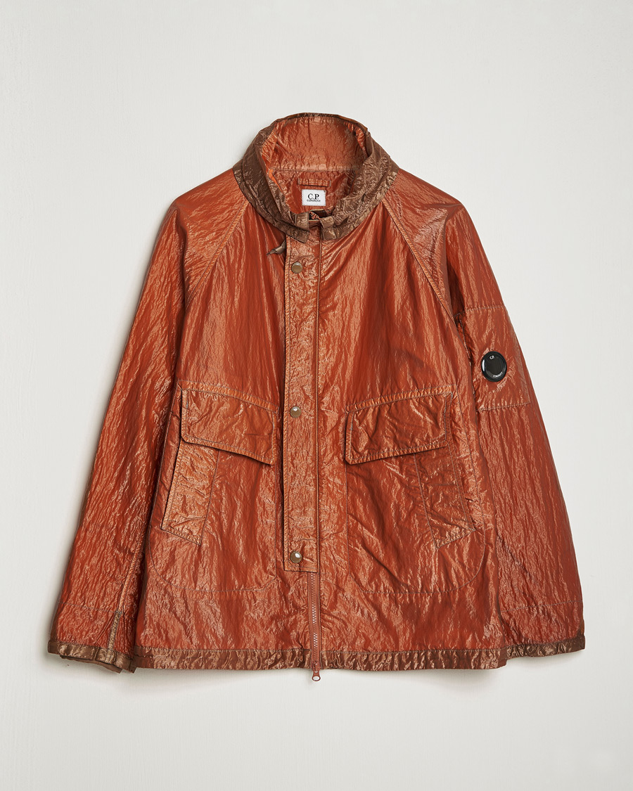 Hombres | Abrigos y chaquetas | C.P. Company | Kan-D Garment Dyed Nylon Jacket Rust