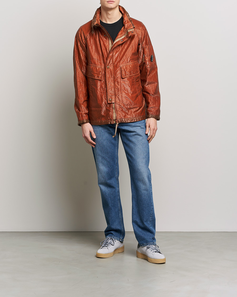 Hombres | Abrigos y chaquetas | C.P. Company | Kan-D Garment Dyed Nylon Jacket Rust