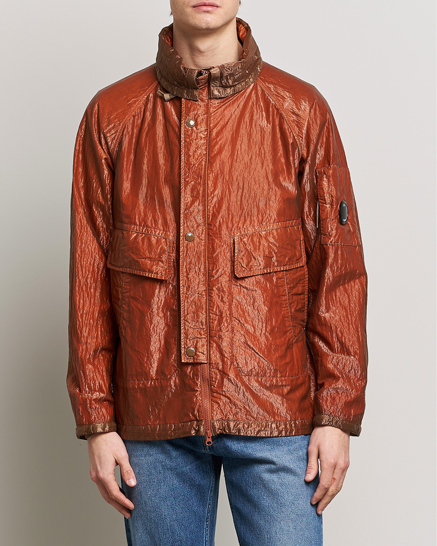Hombres | Abrigos y chaquetas | C.P. Company | Kan-D Garment Dyed Nylon Jacket Rust