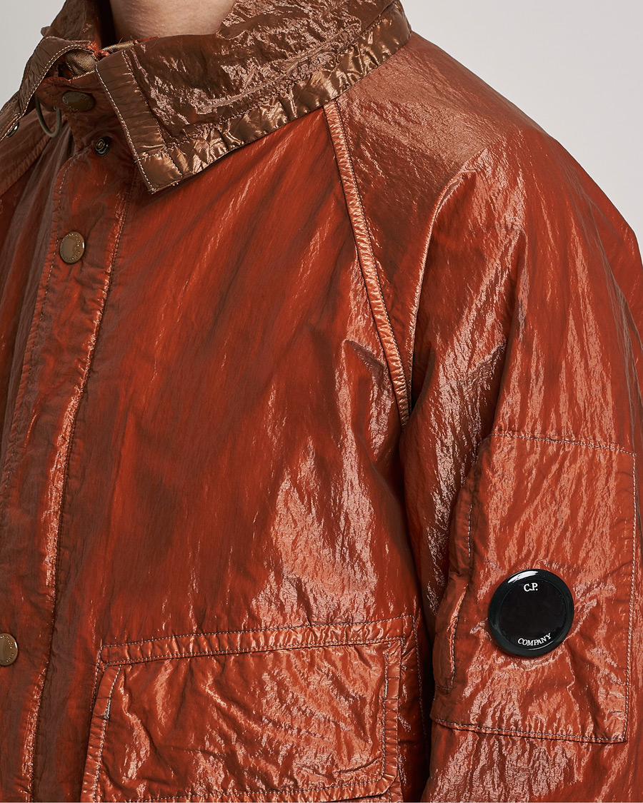 Hombres | Abrigos y chaquetas | C.P. Company | Kan-D Garment Dyed Nylon Jacket Rust