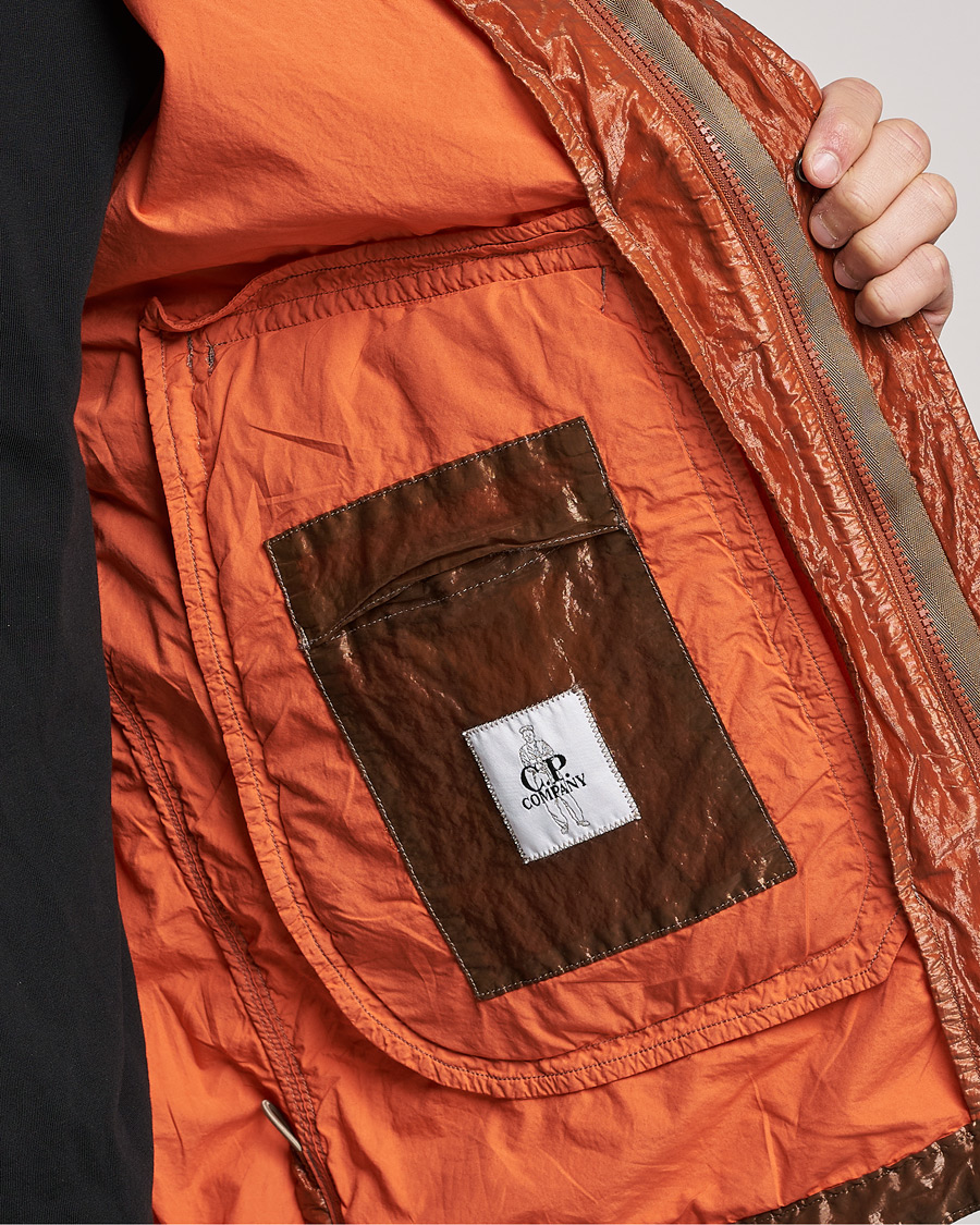 Hombres | Abrigos y chaquetas | C.P. Company | Kan-D Garment Dyed Nylon Jacket Rust