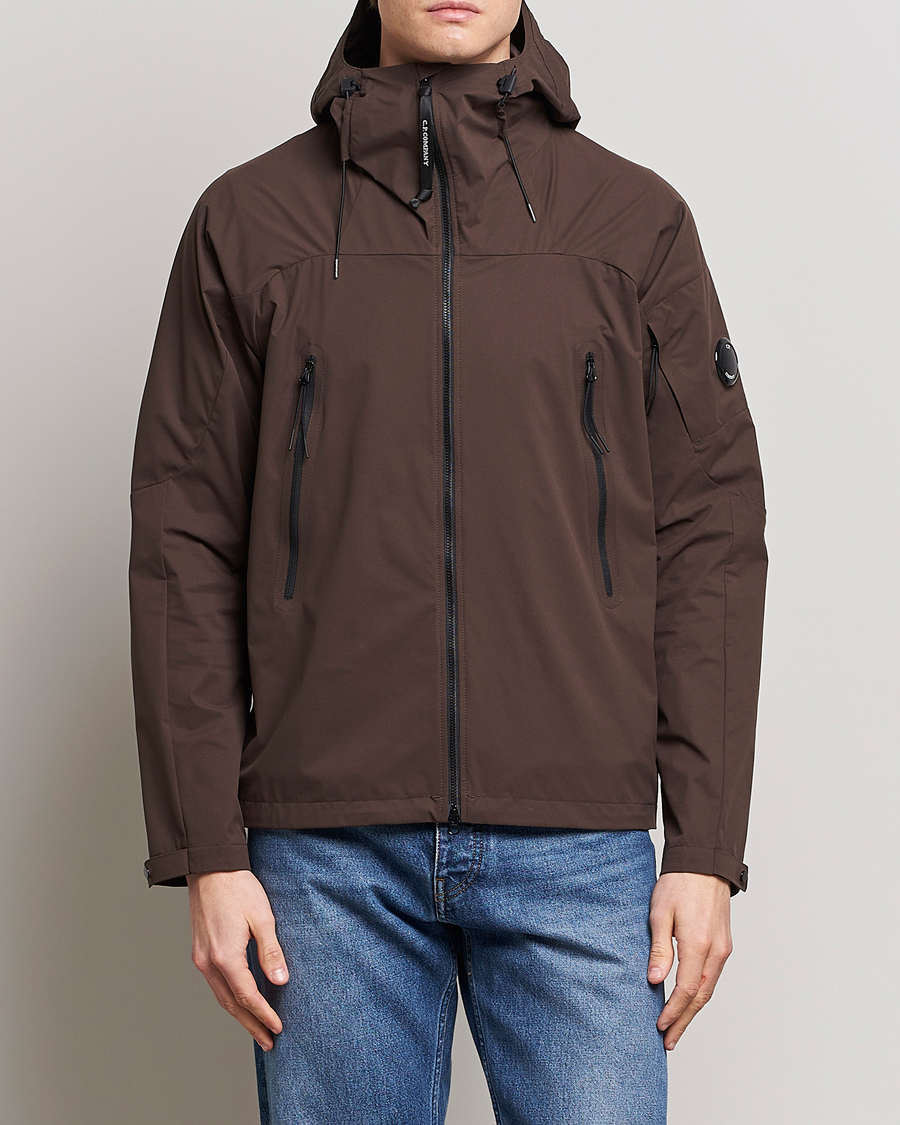 Hombres | Abrigos y chaquetas | C.P. Company | Pro-tek Hooded Lens Jacket Brown