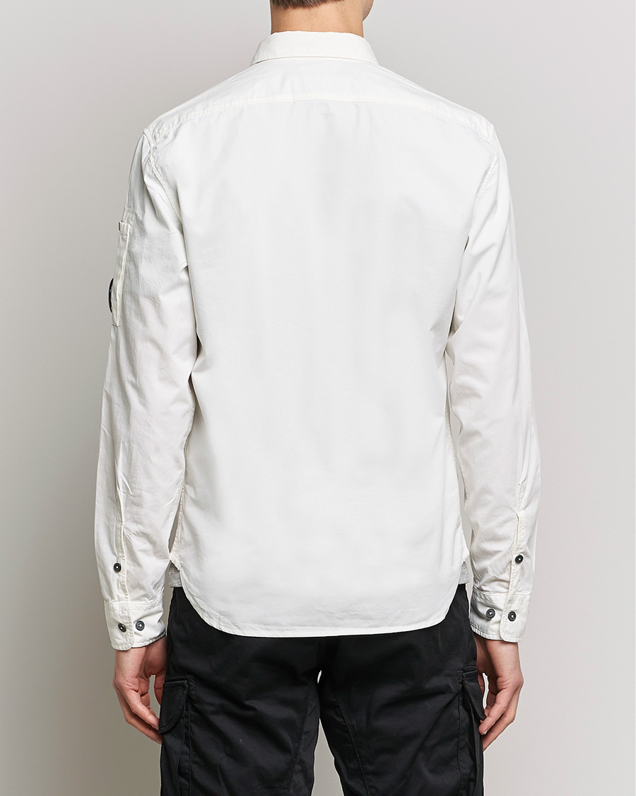 Hombres | Camisas | C.P. Company | Garment Dyed Gabardine Shirt Jacket White