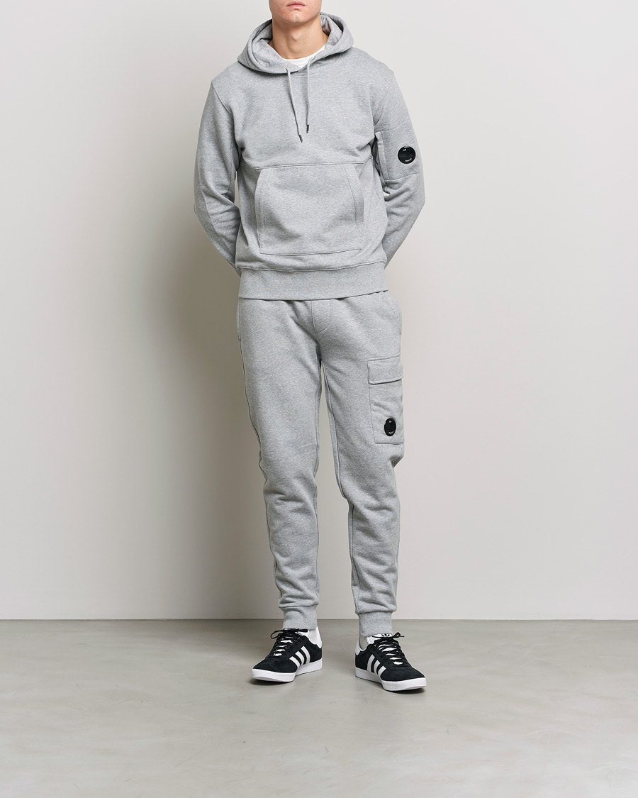 Hombres | Pantalones | C.P. Company | Diagonal Raised Fleece Lens Sweatpants Grey