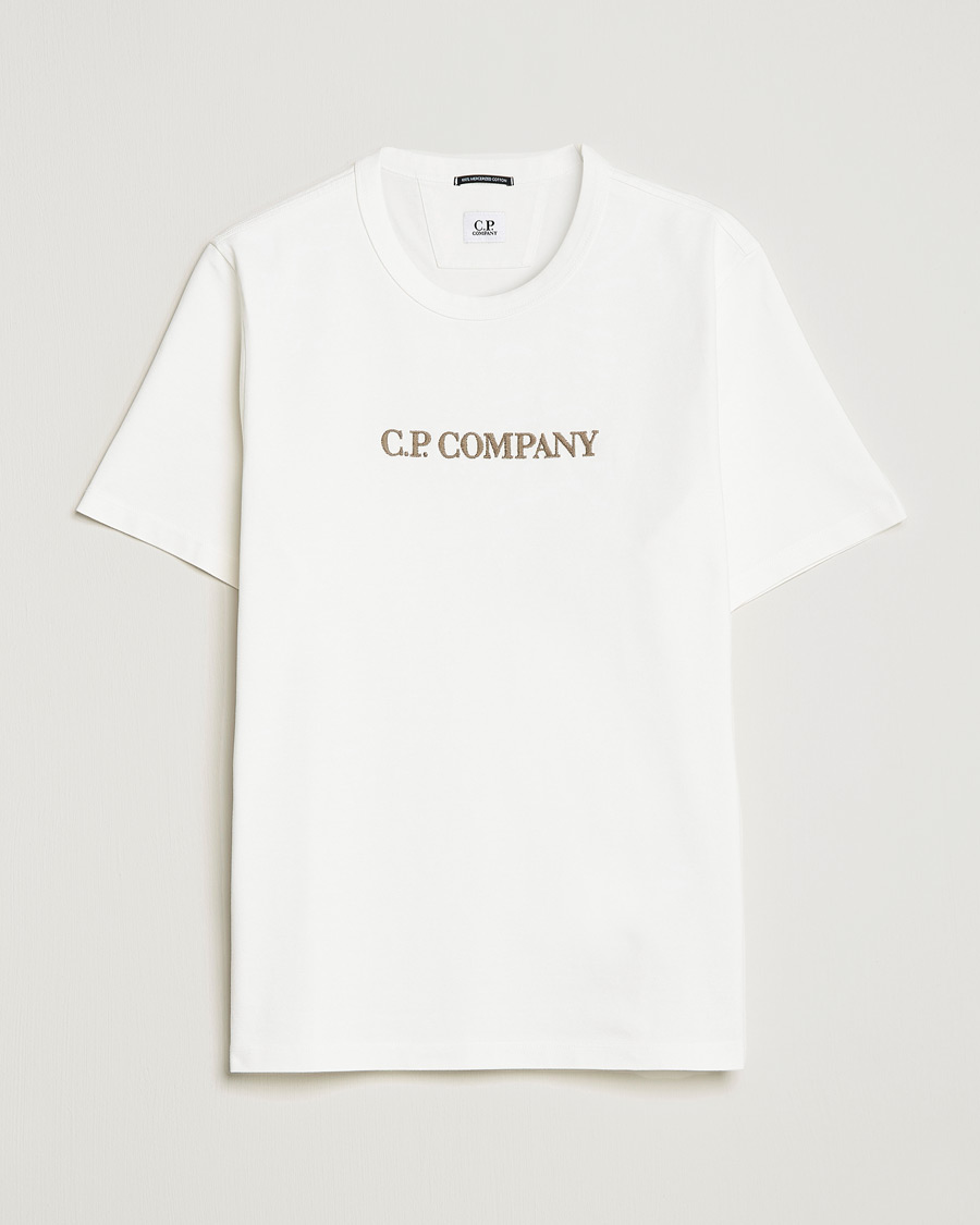 Hombres | Camisetas | C.P. Company | Heavy Mercerized Cotton Logo Tee White
