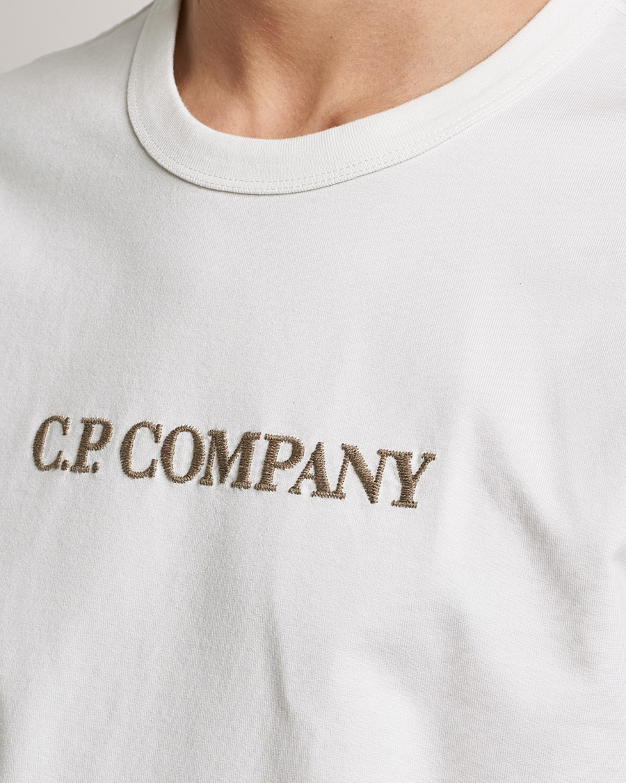 Hombres | Camisetas | C.P. Company | Heavy Mercerized Cotton Logo Tee White