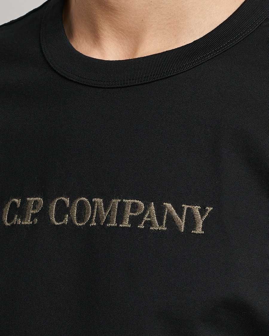 Hombres | Camisetas | C.P. Company | Heavy Mercerized Cotton Logo Tee Black
