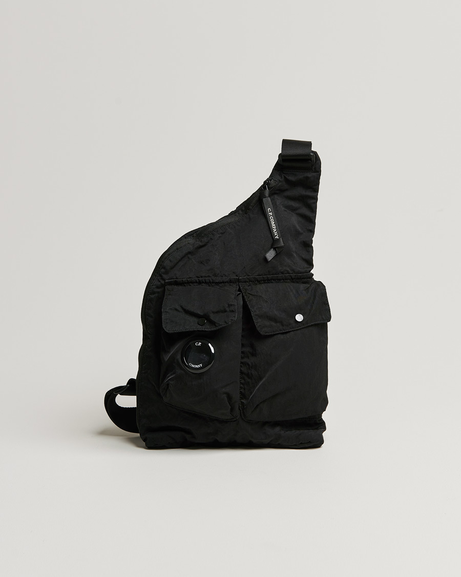 Hombres | C.P. Company Nylon B Shoulder Bag Black | C.P. Company | Nylon B Shoulder Bag Black
