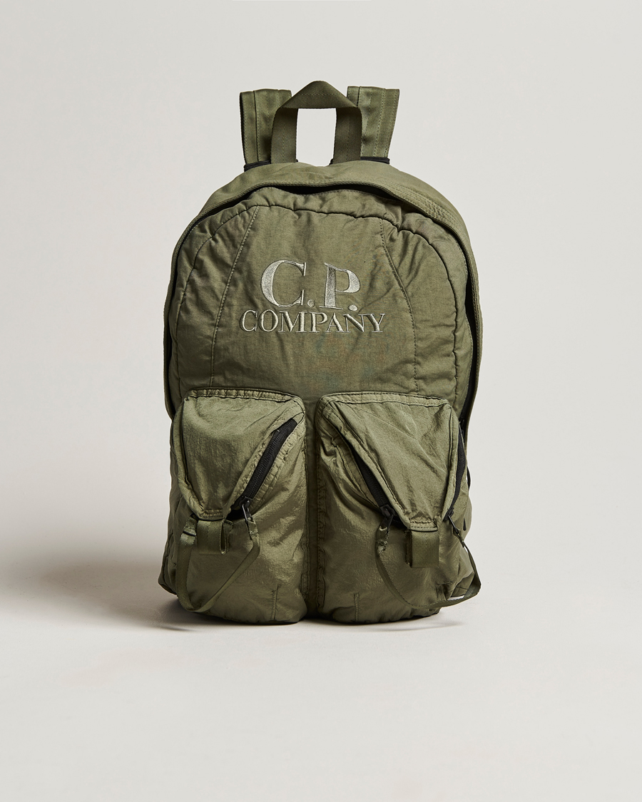 Hombres | C.P. Company Taylon P Nylon Backpack Olive | C.P. Company | Taylon P Nylon Backpack Olive