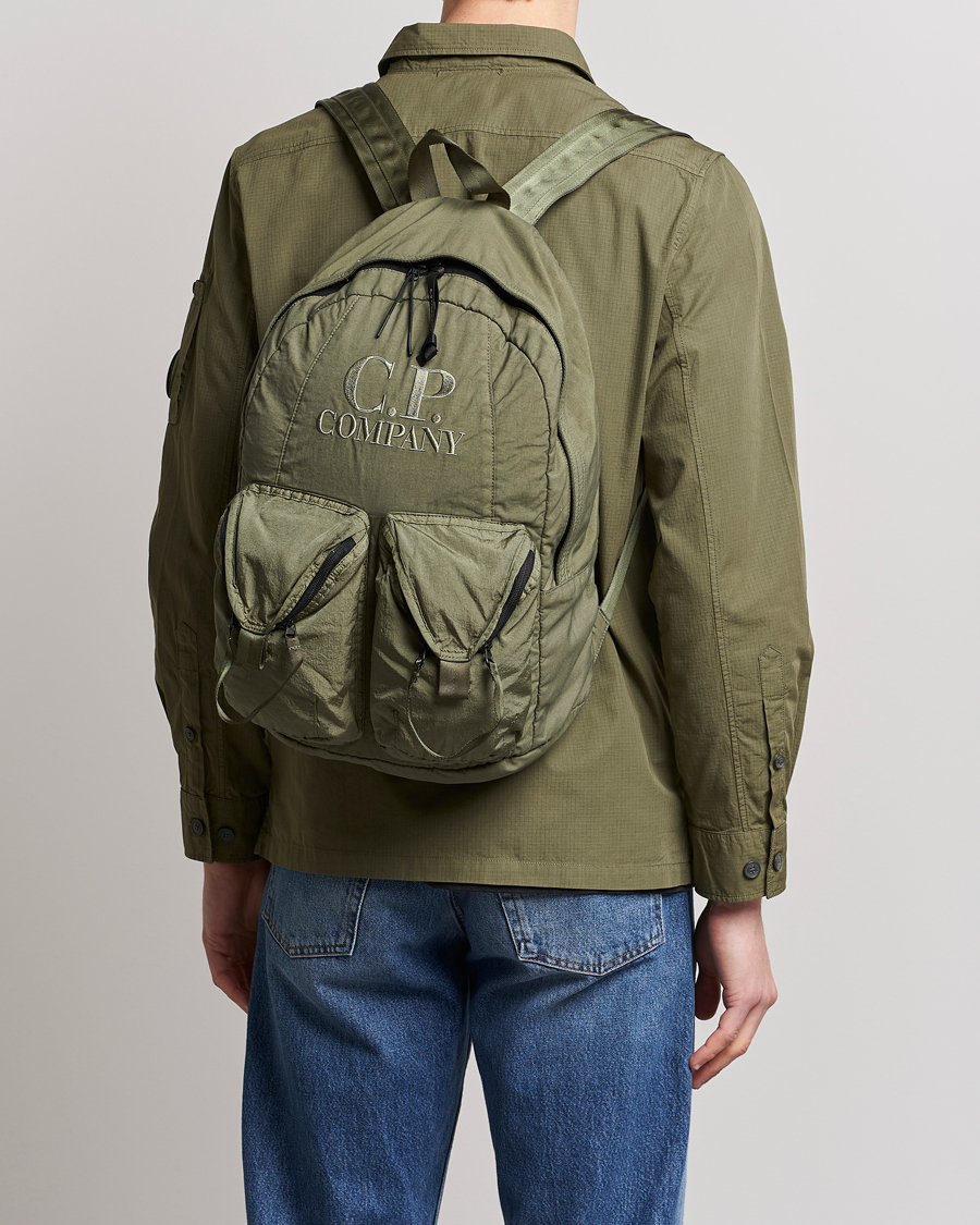Hombres | C.P. Company Taylon P Nylon Backpack Olive | C.P. Company | Taylon P Nylon Backpack Olive