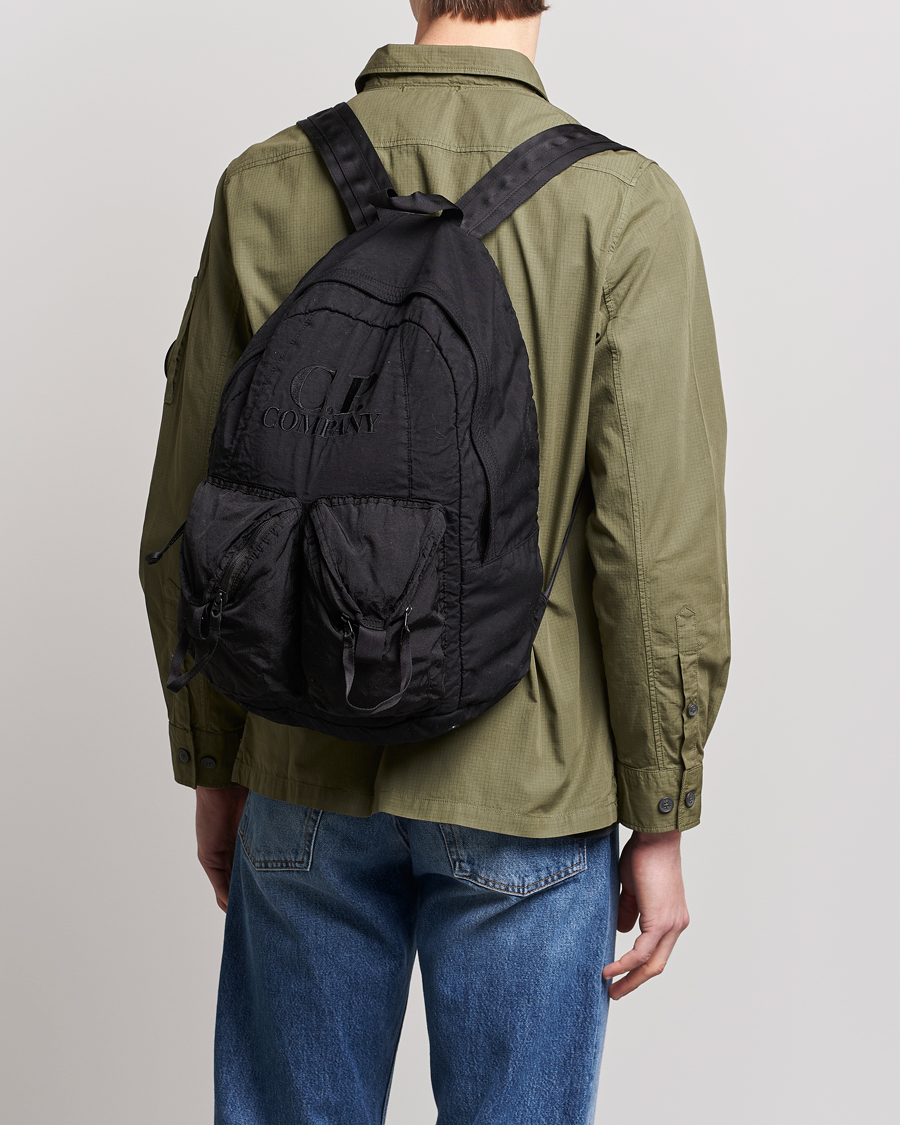 Hombres | C.P. Company Taylon P Nylon Backpack Black | C.P. Company | Taylon P Nylon Backpack Black