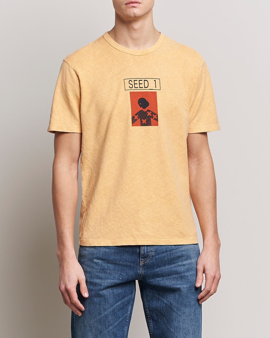 Hombres | Camisetas | C.P. Company | Seed Recycled Hemp T-Shirt Orange