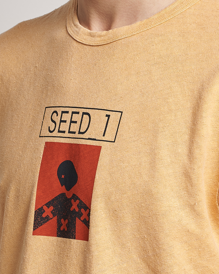 Hombres | Camisetas | C.P. Company | Seed Recycled Hemp T-Shirt Orange