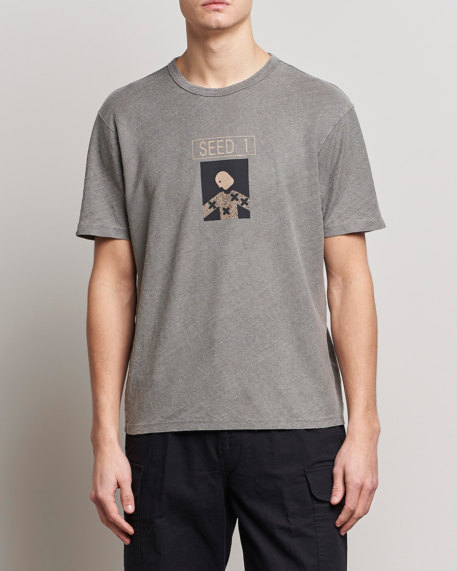 Hombres | Camisetas | C.P. Company | Seed Recycled Hemp T-Shirt Grey