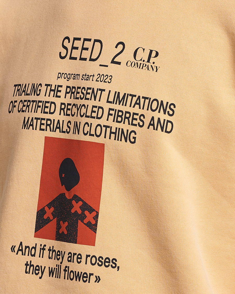 Hombres | Jerséis y prendas de punto | C.P. Company | Recycled Cotton Sweatshirt Orange