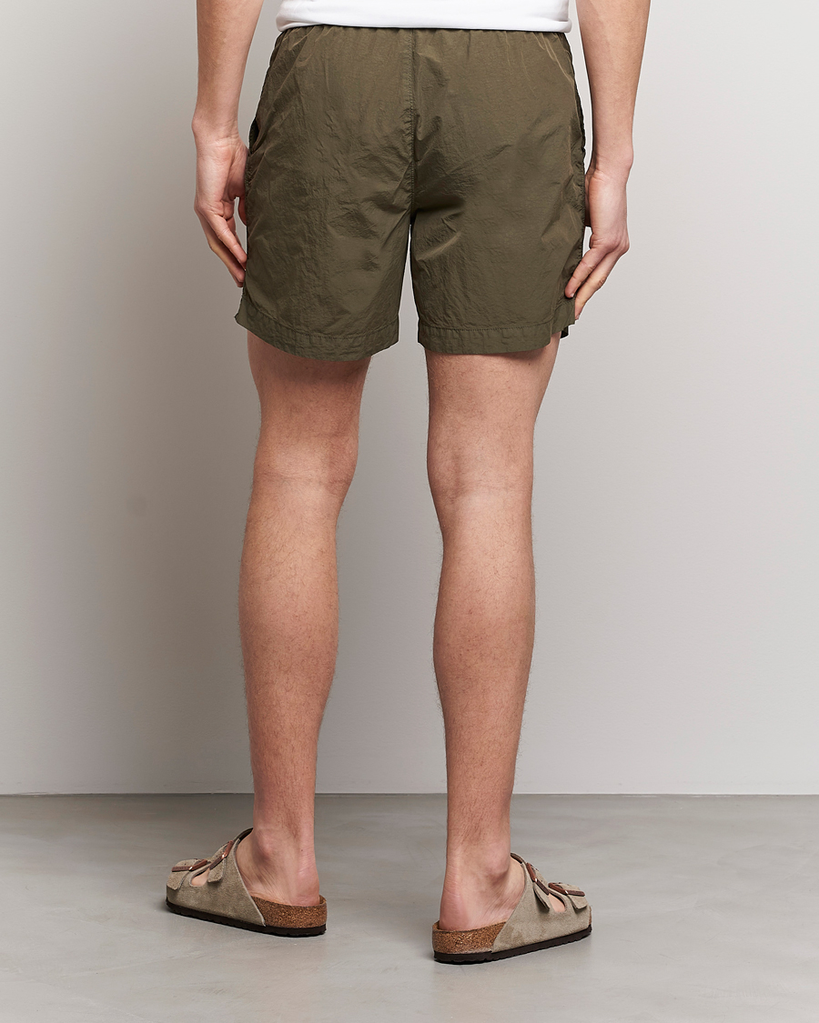 Hombres | Bañadores | C.P. Company | Flatt Nylon Garment Dyed Swimshorts Olive