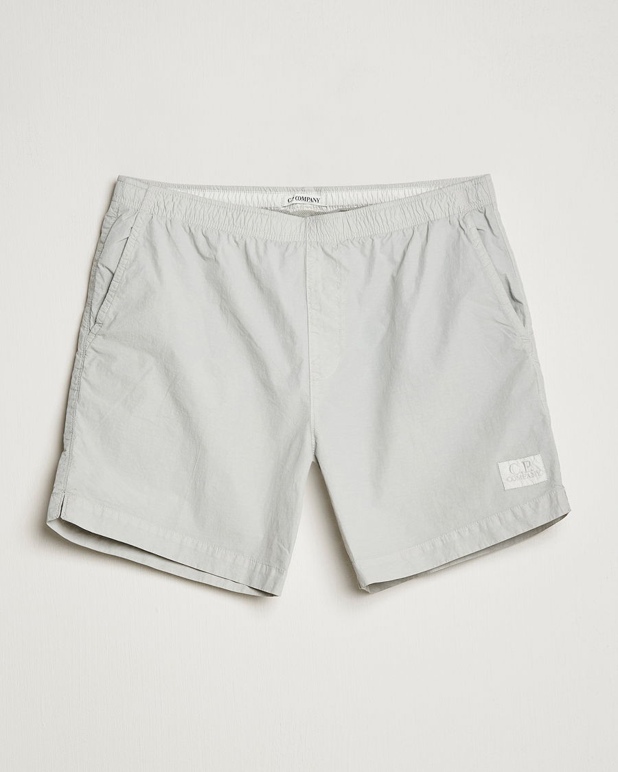 Hombres | Bañadores | C.P. Company | Flatt Nylon Garment Dyed Swimshorts Grey