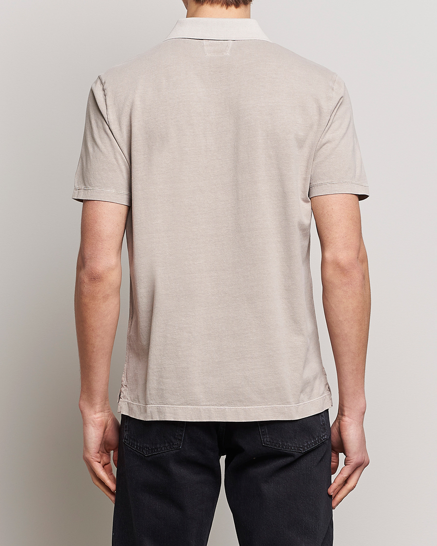 Hombres | Polos | C.P. Company | Old Dyed Cotton Jersey Polo Grey