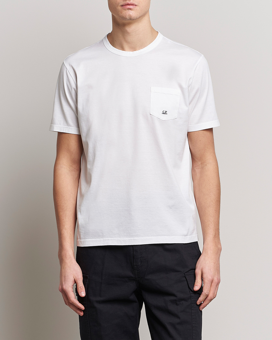 Hombres | Camisetas | C.P. Company | Mercerized Cotton Pocket T-Shirt White