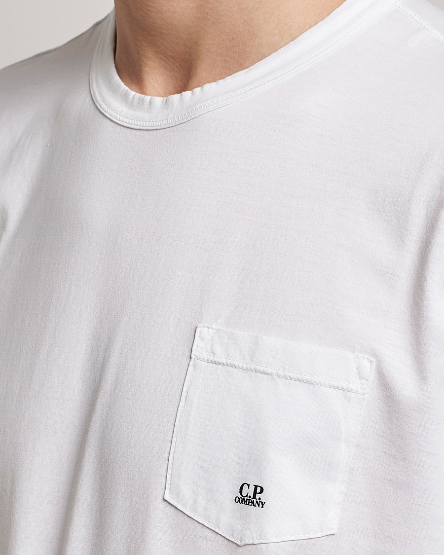 Hombres | Camisetas | C.P. Company | Mercerized Cotton Pocket T-Shirt White