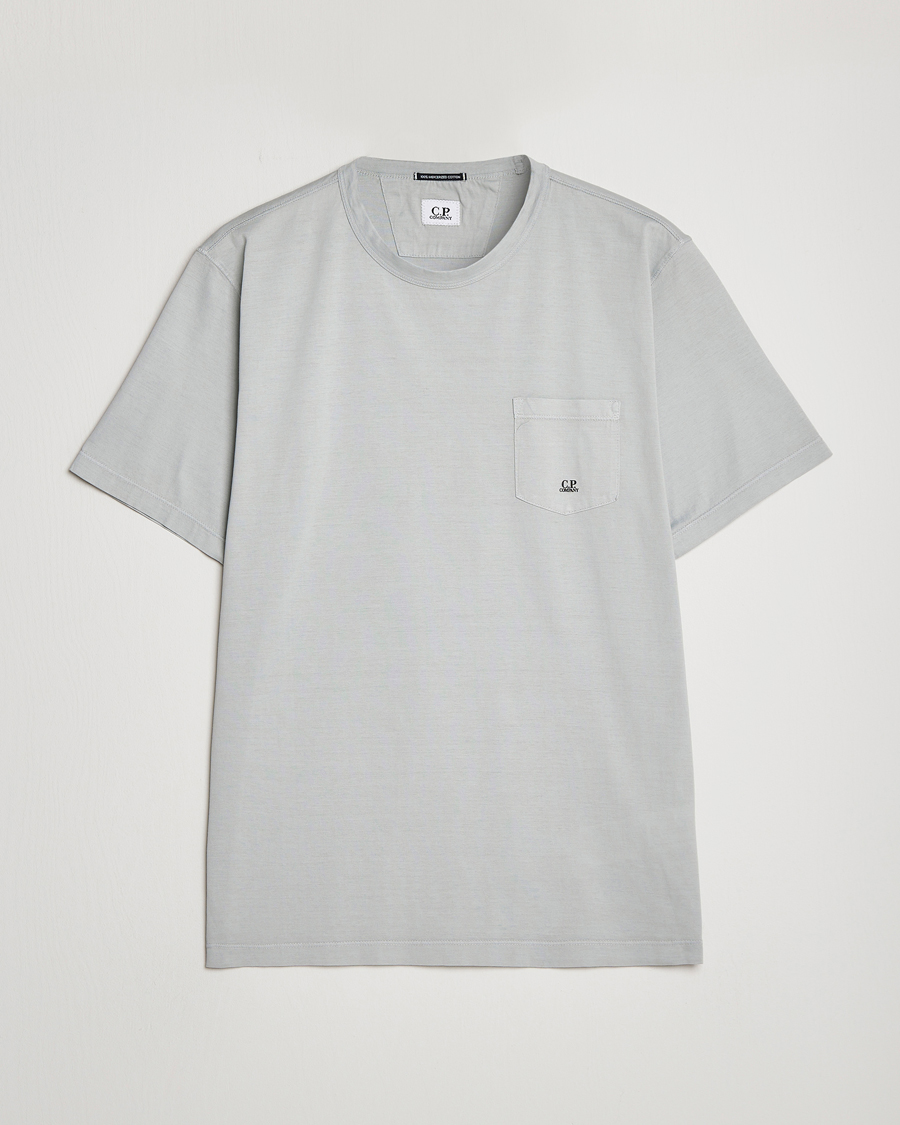 Hombres | Camisetas | C.P. Company | Mercerized Cotton Pocket T-Shirt Ocean