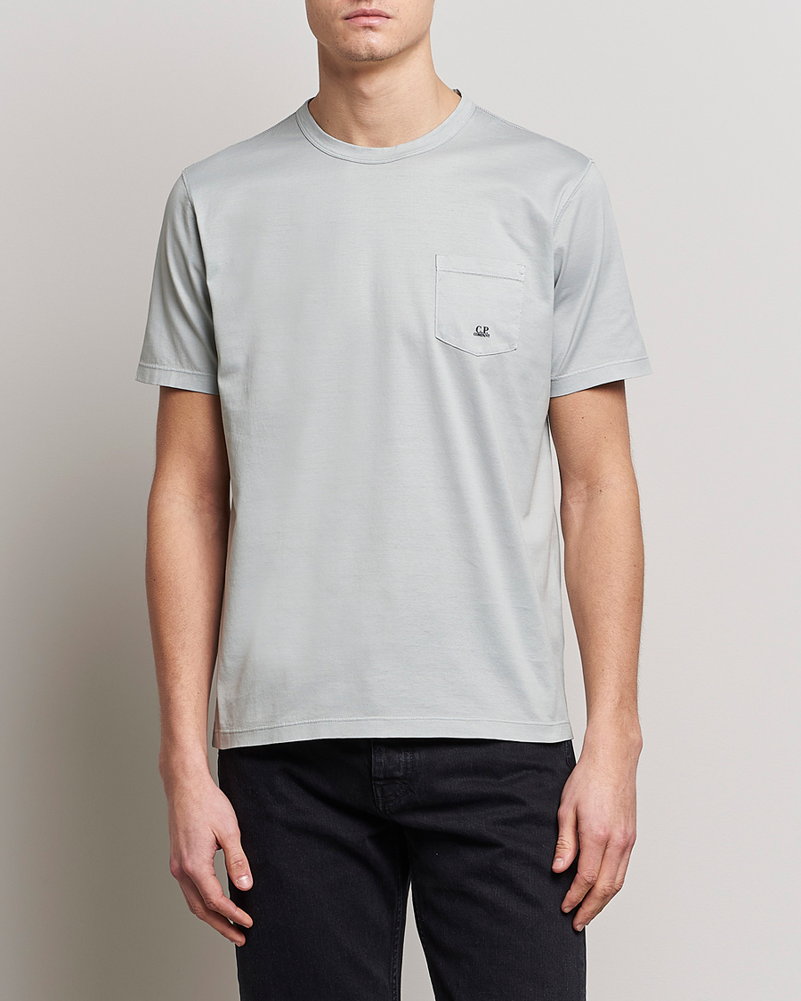 Hombres | Camisetas | C.P. Company | Mercerized Cotton Pocket T-Shirt Ocean
