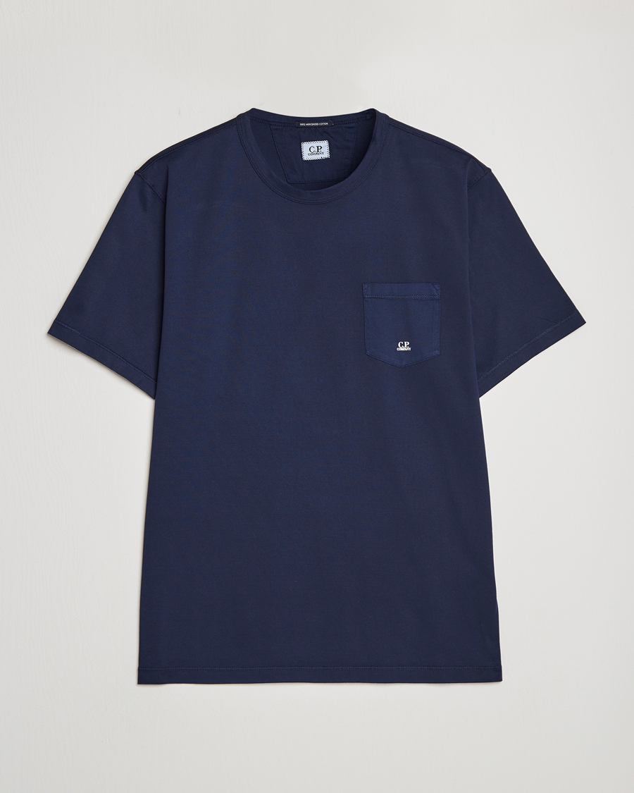 Hombres | Camisetas | C.P. Company | Mercerized Cotton Pocket T-Shirt Navy