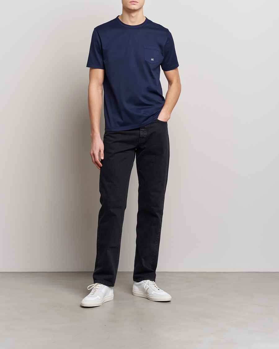 Hombres | Camisetas | C.P. Company | Mercerized Cotton Pocket T-Shirt Navy