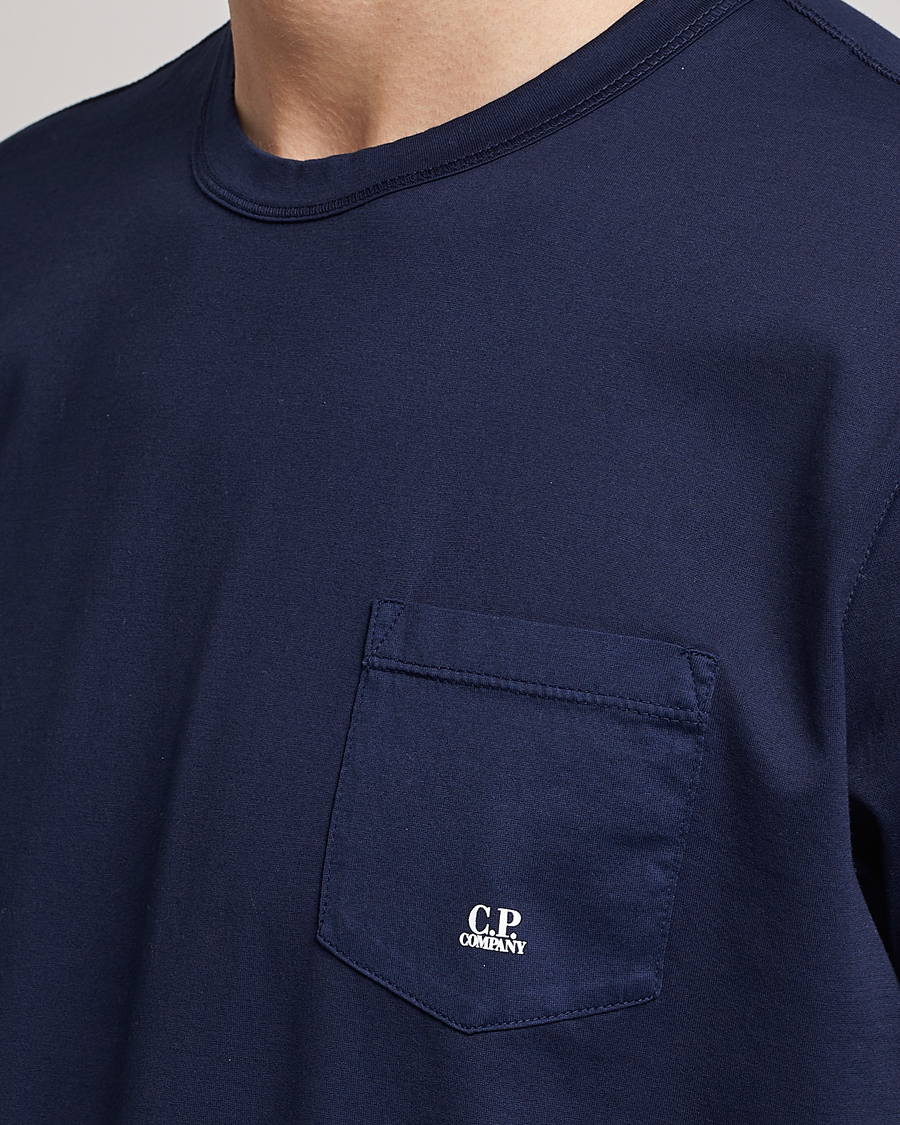 Hombres | Camisetas | C.P. Company | Mercerized Cotton Pocket T-Shirt Navy