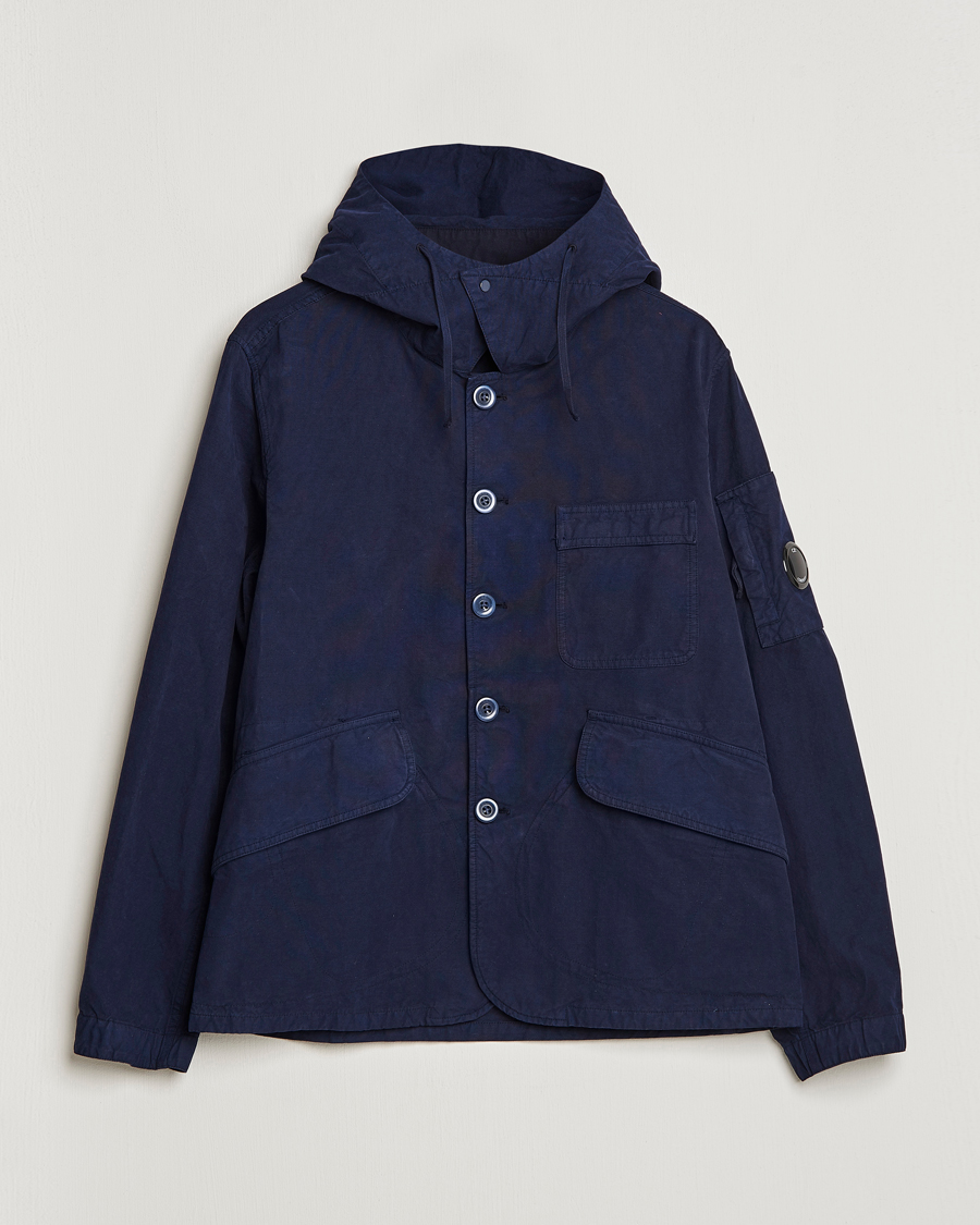 Hombres | Abrigos y chaquetas | C.P. Company | MAIS-B Canvas Weave Garment Dyed Jacket Navy