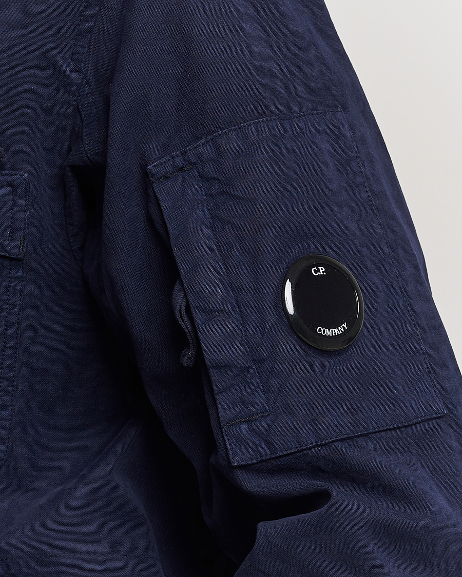 Hombres | Abrigos y chaquetas | C.P. Company | MAIS-B Canvas Weave Garment Dyed Jacket Navy
