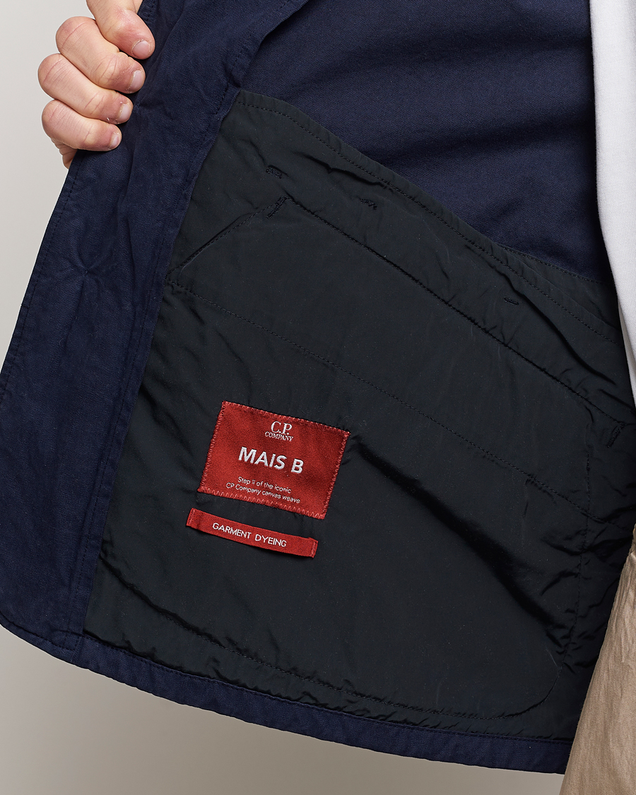Hombres | Abrigos y chaquetas | C.P. Company | MAIS-B Canvas Weave Garment Dyed Jacket Navy