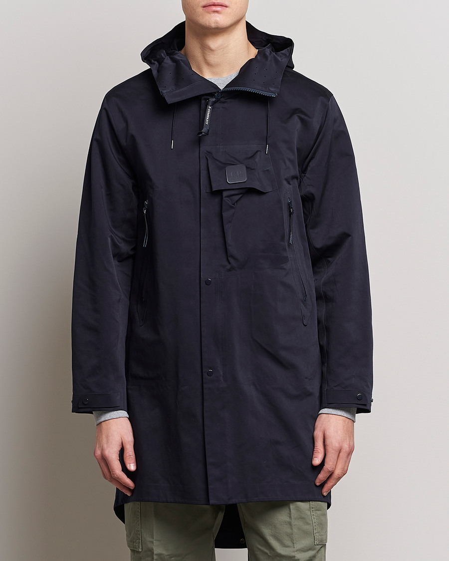 Hombres | Abrigos y chaquetas | C.P. Company | Metropolis A.A.C. Water resistant Long Jacket Navy