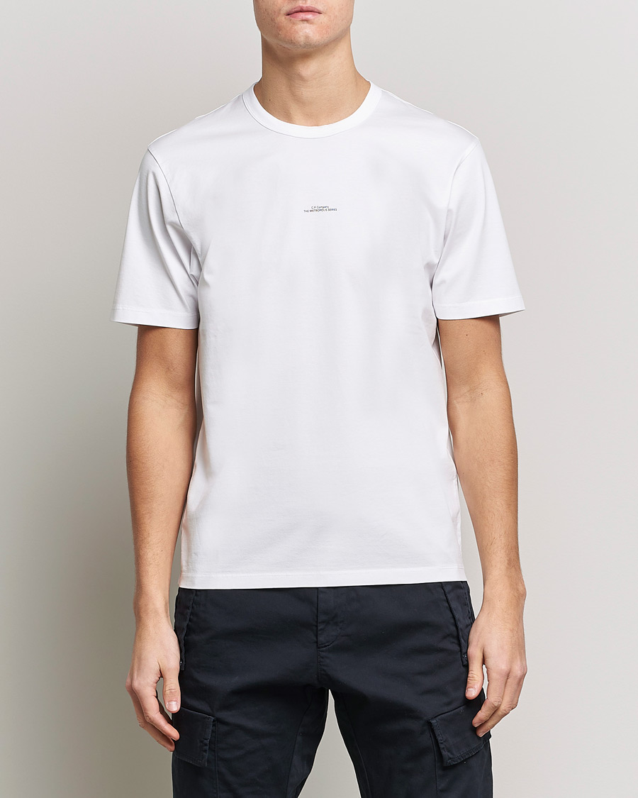Hombres | Camisetas | C.P. Company | Metropolis Mercerized Jersey T-Shirt White