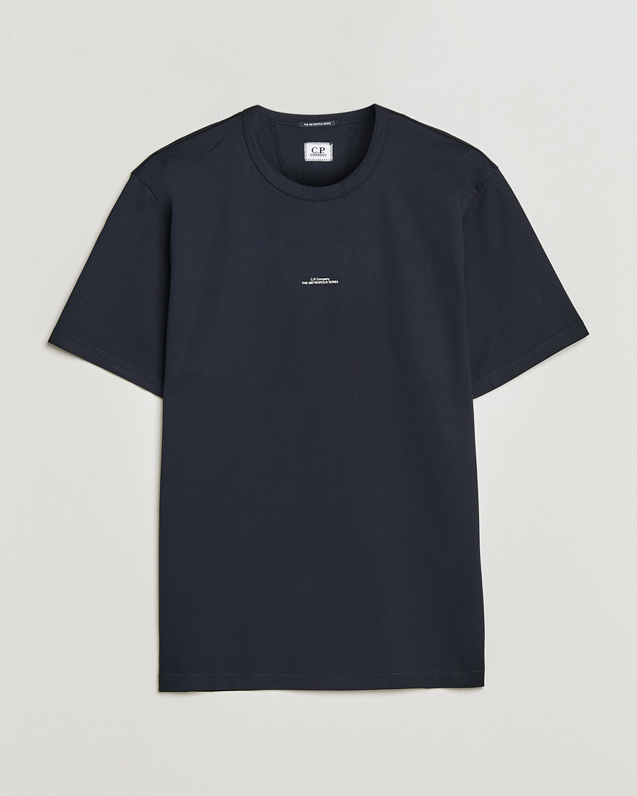 Hombres | Camisetas | C.P. Company | Metropolis Mercerized Jersey T-Shirt Navy
