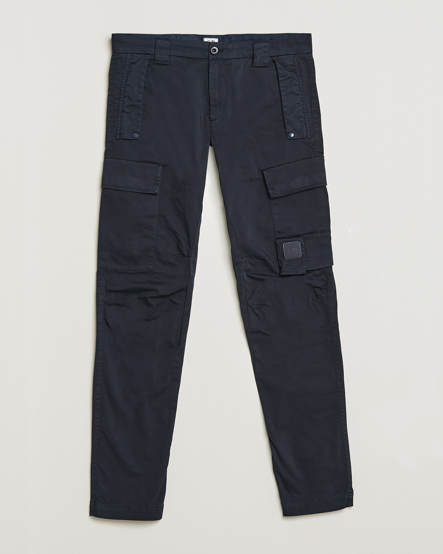Hombres | Pantalones | C.P. Company | Metropolis Satin Stretch Cargo Pants Navy