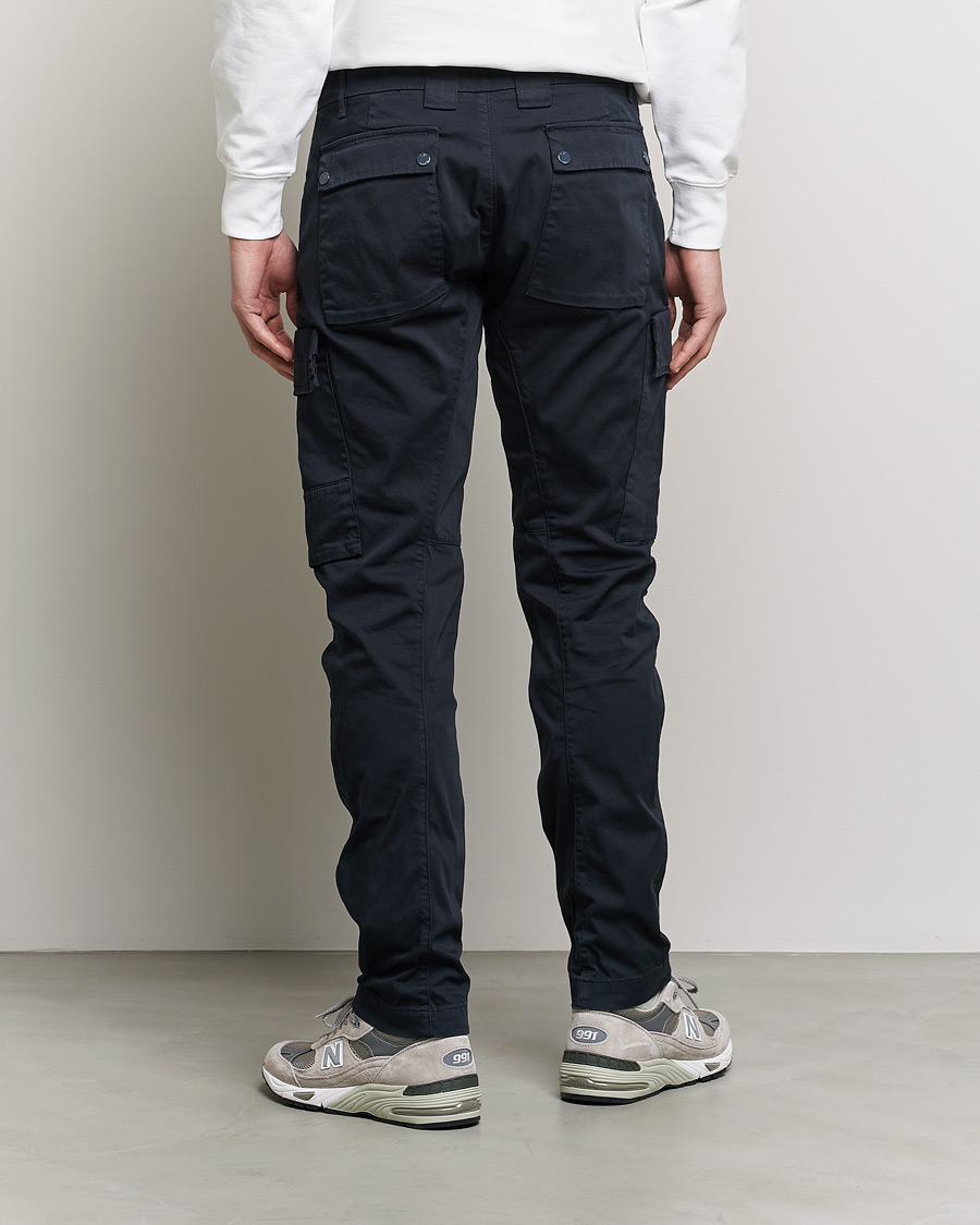 Hombres | Pantalones | C.P. Company | Metropolis Satin Stretch Cargo Pants Navy