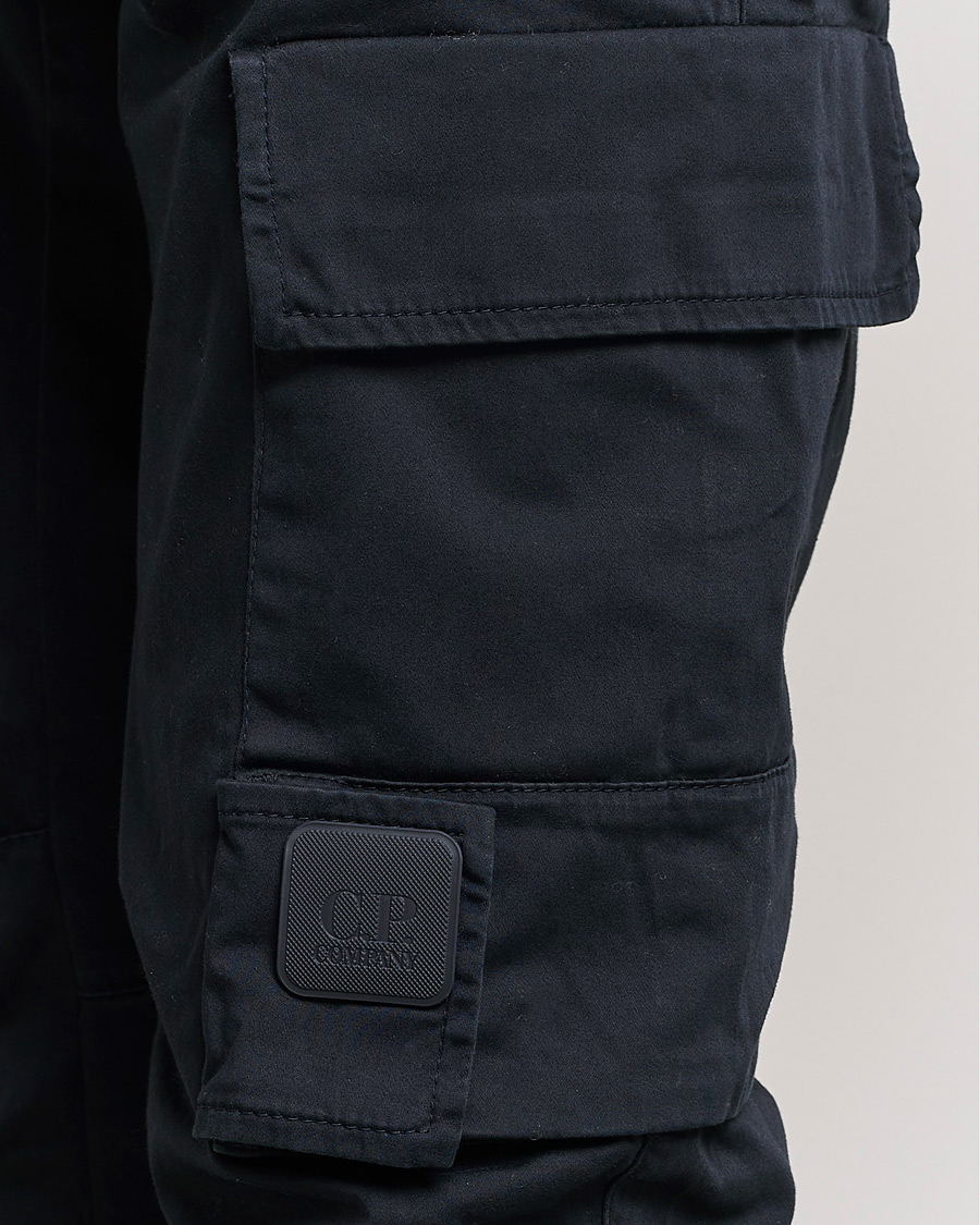 Hombres | Pantalones | C.P. Company | Metropolis Satin Stretch Cargo Pants Navy
