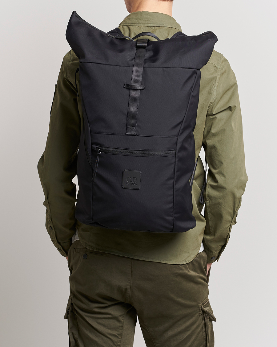 Hombres | C.P. Company Metropolis Dynafil 3 Layers Backpack Black | C.P. Company | Metropolis Dynafil 3 Layers Backpack Black