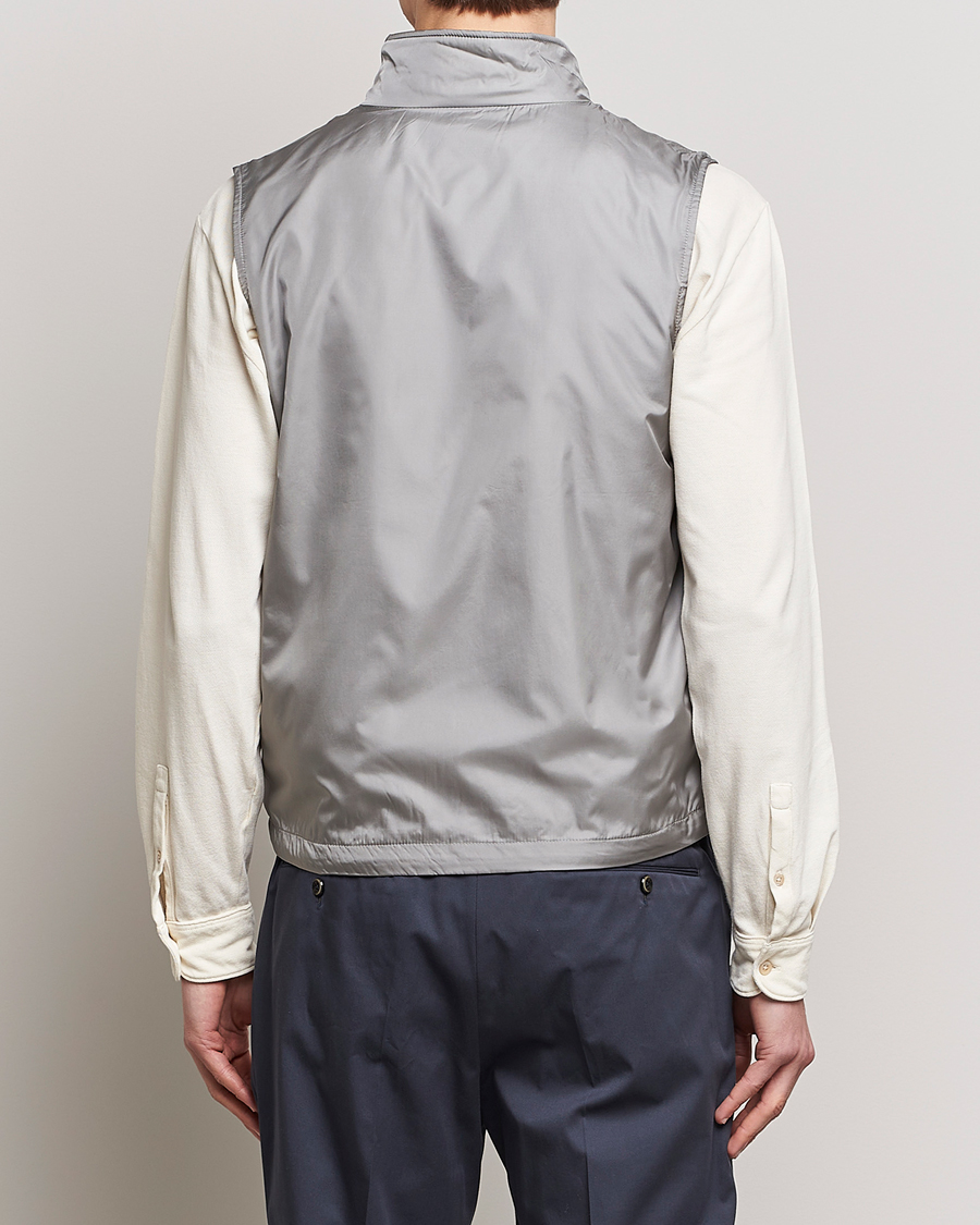 Hombres | Chalecos | Aspesi | Vernes Nylon Gilet Grey