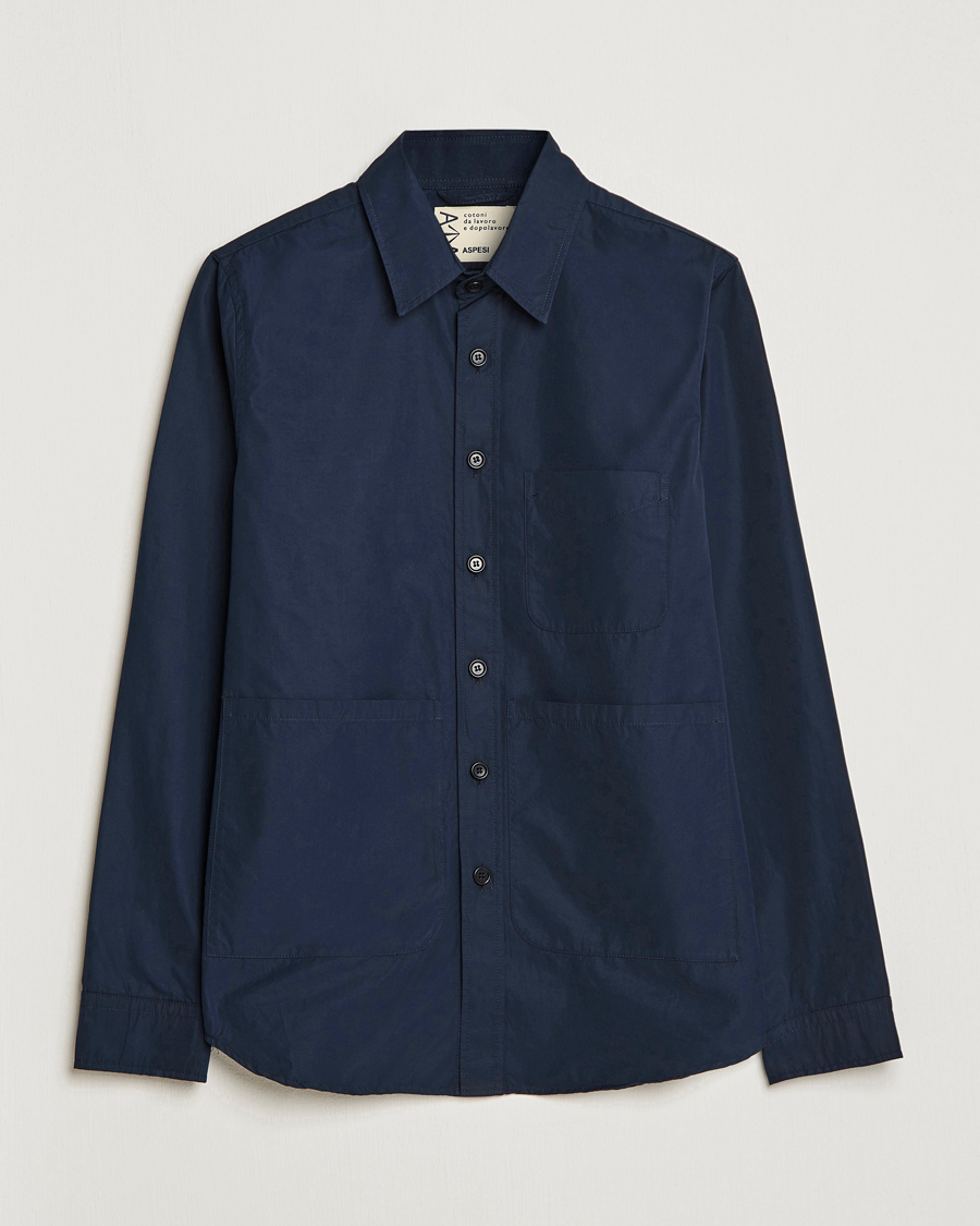 Hombres | Abrigos y chaquetas | Aspesi | Utility Shirt Jacket Navy
