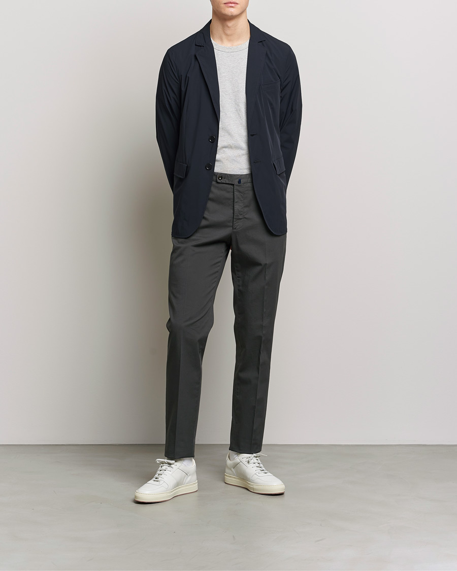 Hombres | Blazers | Aspesi | Stretch Nylon Blazer Navy