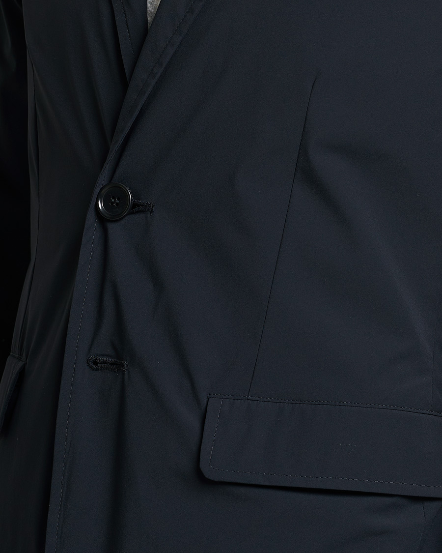 Hombres | Blazers | Aspesi | Stretch Nylon Blazer Navy